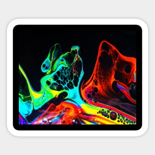 Colour Paint Texture Artwork Sticker